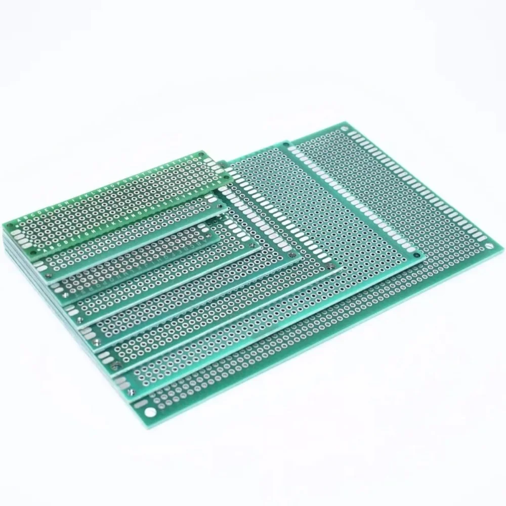 1/5/10PCS PCB Board Prototype Board 2x8/3x7/4x6/5x7/7x9/8x12/9x15cm Green Double Sided Circuit Boards For DIY Soldering Project