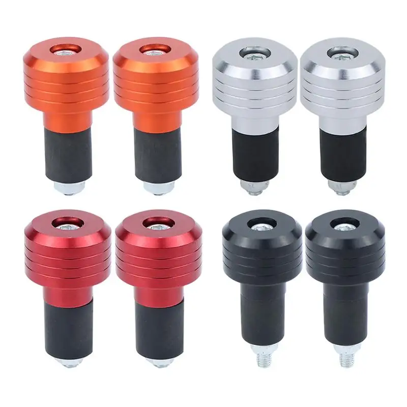 1 Pair 29.7mm Motorcycle Anti Vibration Handlebar Grip Plugs Bar End Caps Alloy Handle Bar Slider Caps Weight Plugs