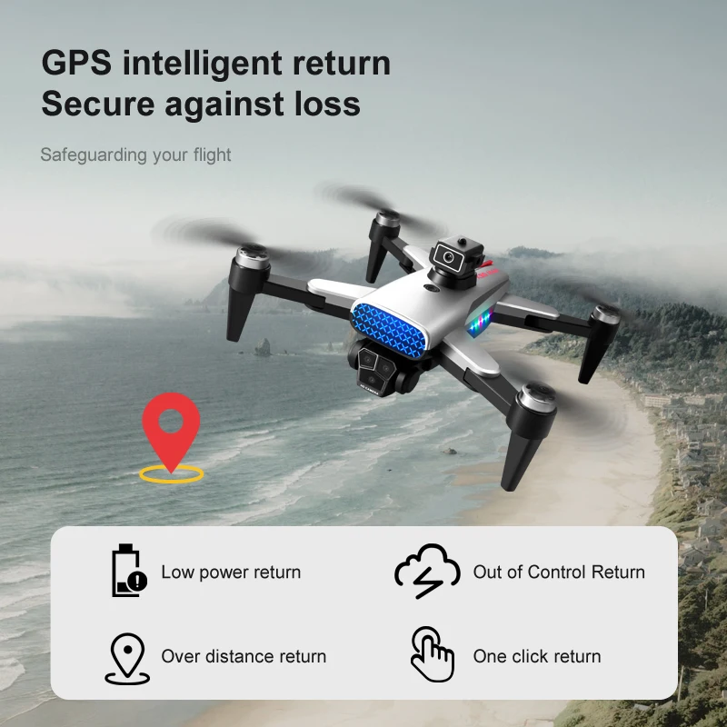 K90MAX/K10 Drone 5G WiFi FPV 4K HD Dual Camera 360° Laser Obstacle Avoidance Brushless Motor GPS Return RC Quadcopter Drone Toys