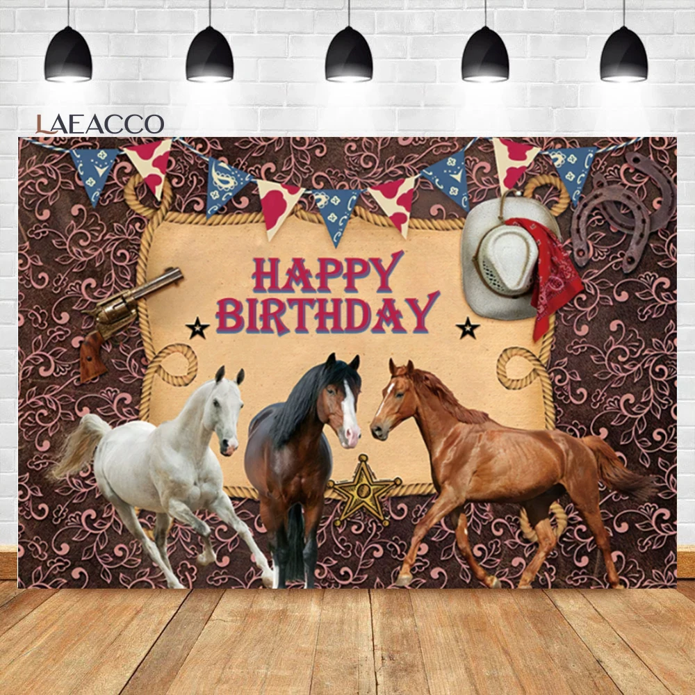 Laeacco Wild West Photography Backdrops Farm Western Cowboy Wood Barn Saloon Baby Birthday Background For Photo Studio Photocall