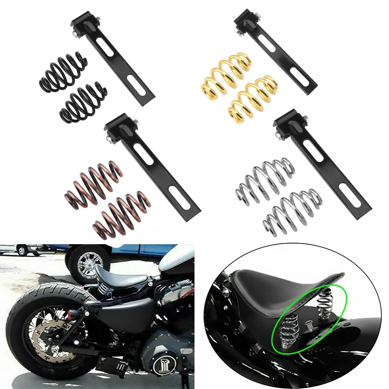 

Universal Motorcycle Seat Spring Clip Hardware Bracket Mount Kit For Harley Honda Yamaha Kawasaki Suzuki Bobber Chopper Custom