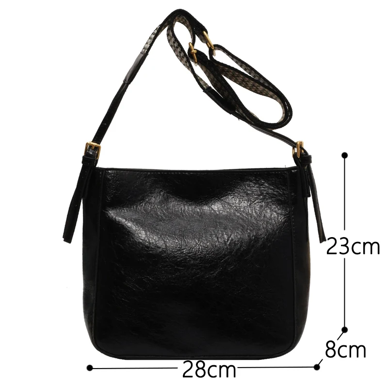 Luxury Solid Color Shoulder Bag High Quality Casual Leather Crossbody Bag Fashion Women\'s Designer Brand Handbag Travel Bags Sac