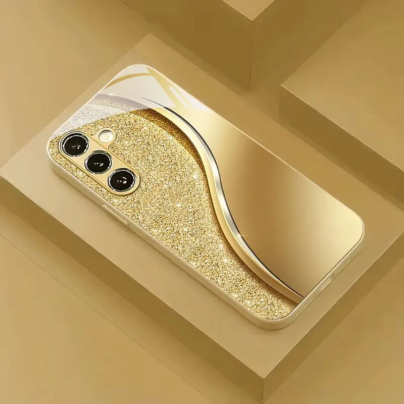 

Wavy Edge Pattern Phone Case Suitable for Samsung Galaxy S26/S25/S24/S23/S22/S21 and other models, Tempered Glass Protecti