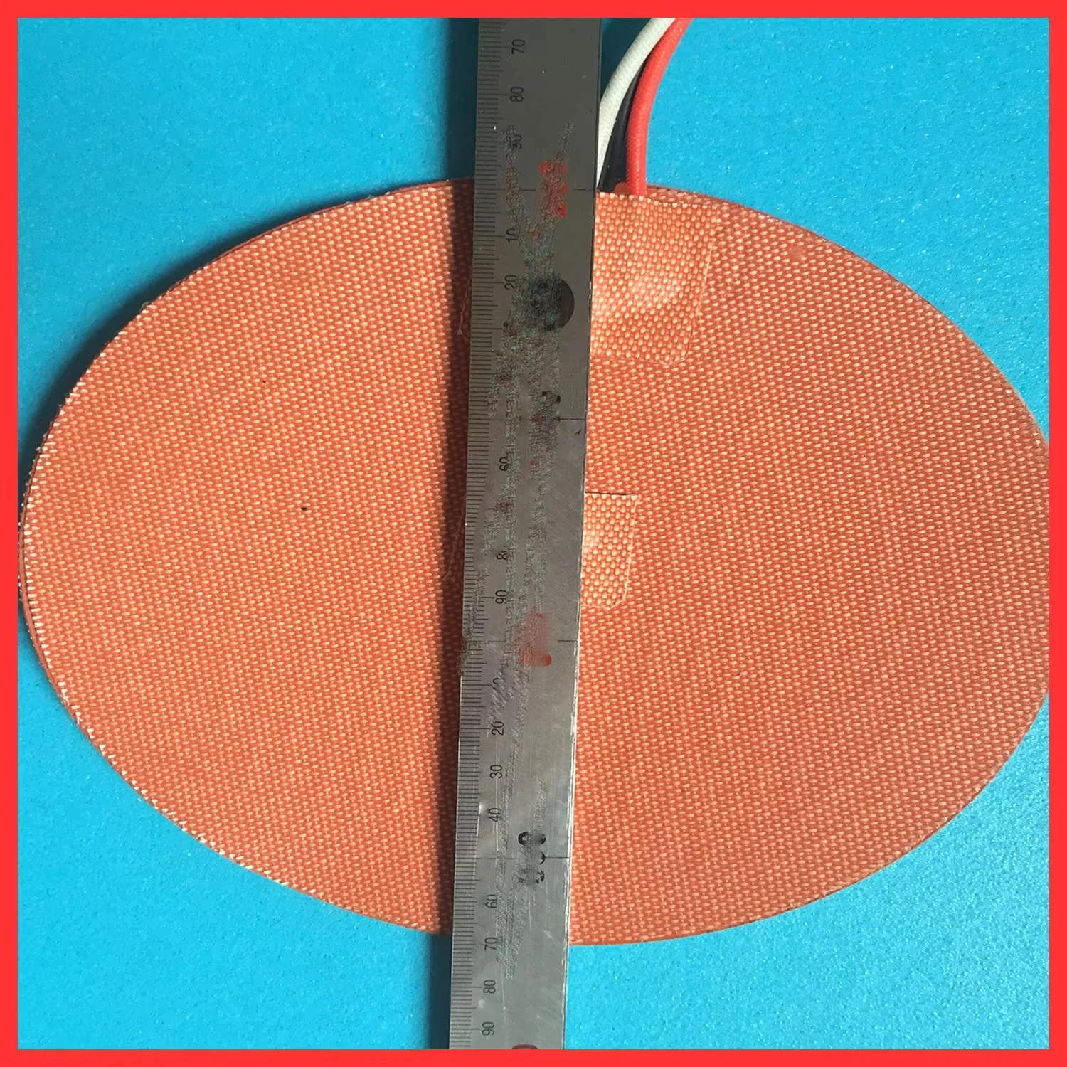 Dia 300mm, 500W 120V NTC 100K Thermistor, Round Silicone Heater Pad,3D Printer Heater,Heatbed, Industrial Heater
