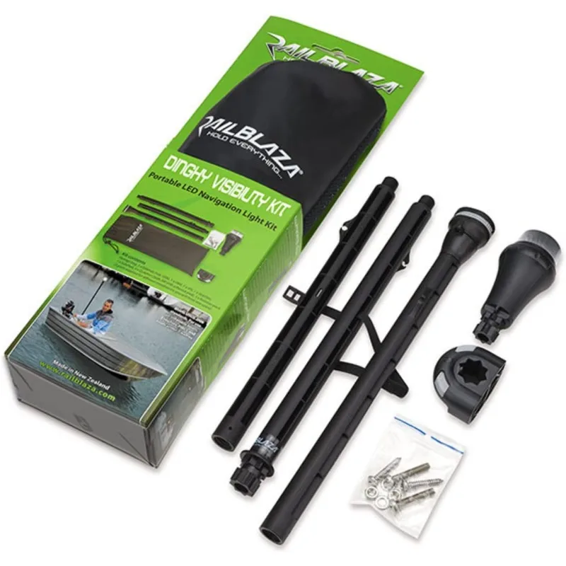 

RAILBLAZA Boat Navigation Dinghy Visibility Light Kit for Bow and Stern, Battery Powered, Meets USCG Standards