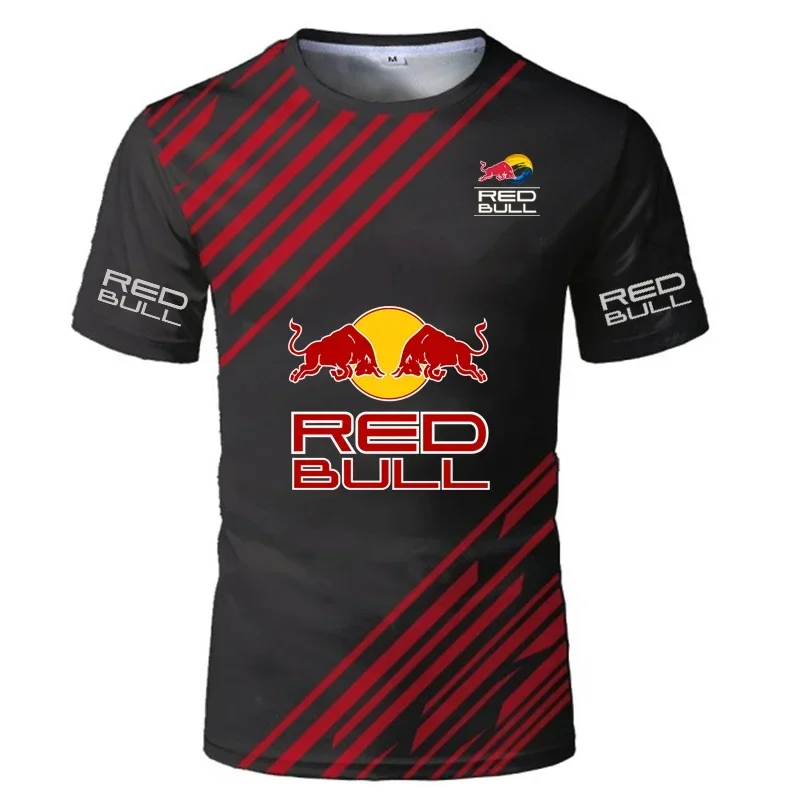 2025 高品質半袖 Tシャツトップ Y2k メンズレーシングスーツエクストリームアウトドアスポーツ Tシャツ高級ブランドレッドブルチームスーツ