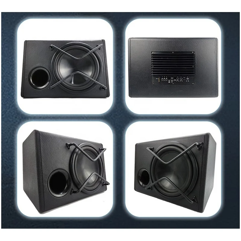 12 Inch 4ohm 1500W Active Car Subwoofer Black & White Bass Audio Woofer DV12V 92DB 55HZ-200HZ Music Car Audio Subwoofer