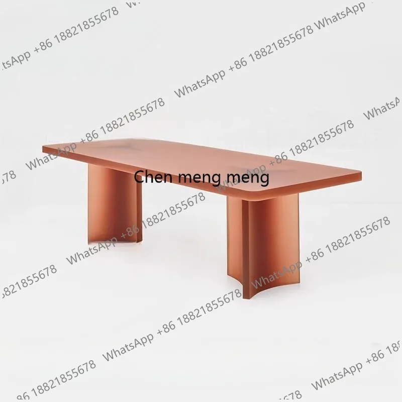 Acrylic matte table Simple modern plexiglass dining table