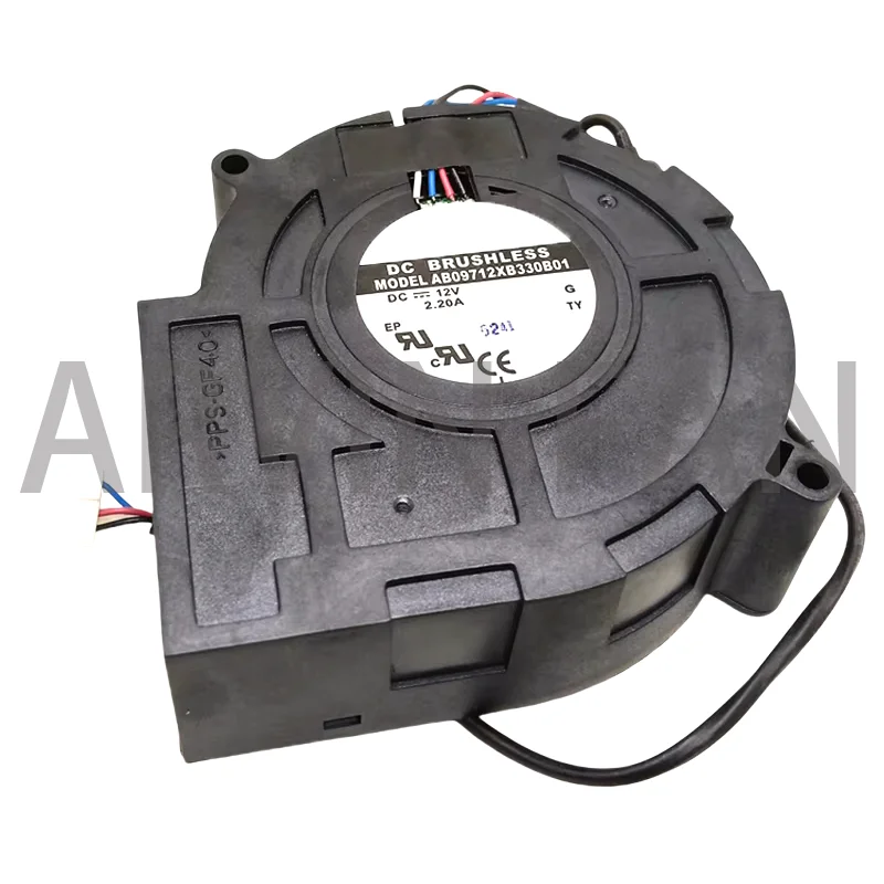 9733 12V High Speed Pressure Ab09712xb330b1 PWM Turbine Fan Blower Cooling Fan Oven barbecue BBQ