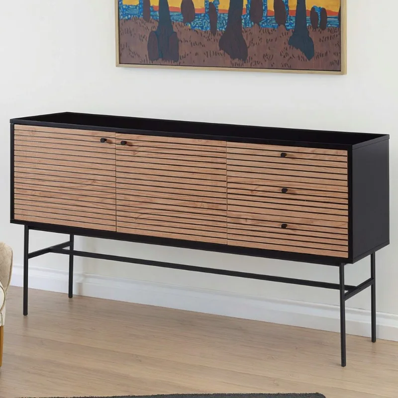 

European modern restaurant side cabinet, kitchen luxury simple restaurant sideboard