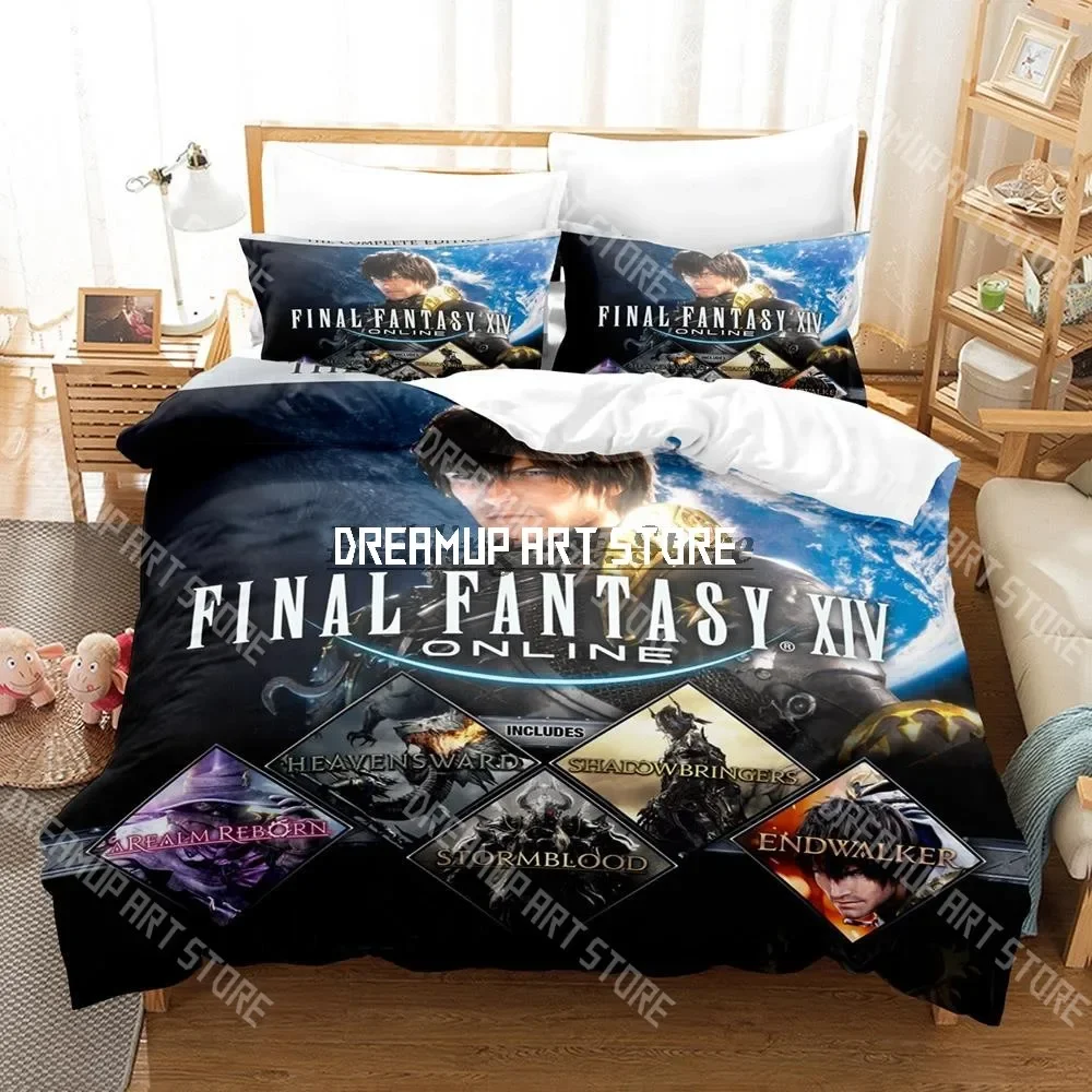 Final fantasy Bedding Set Single Twin Full Queen King Size Bed Set Aldult Kid Bedroom Duvetcover Sets Anime Bed Sheet Set
