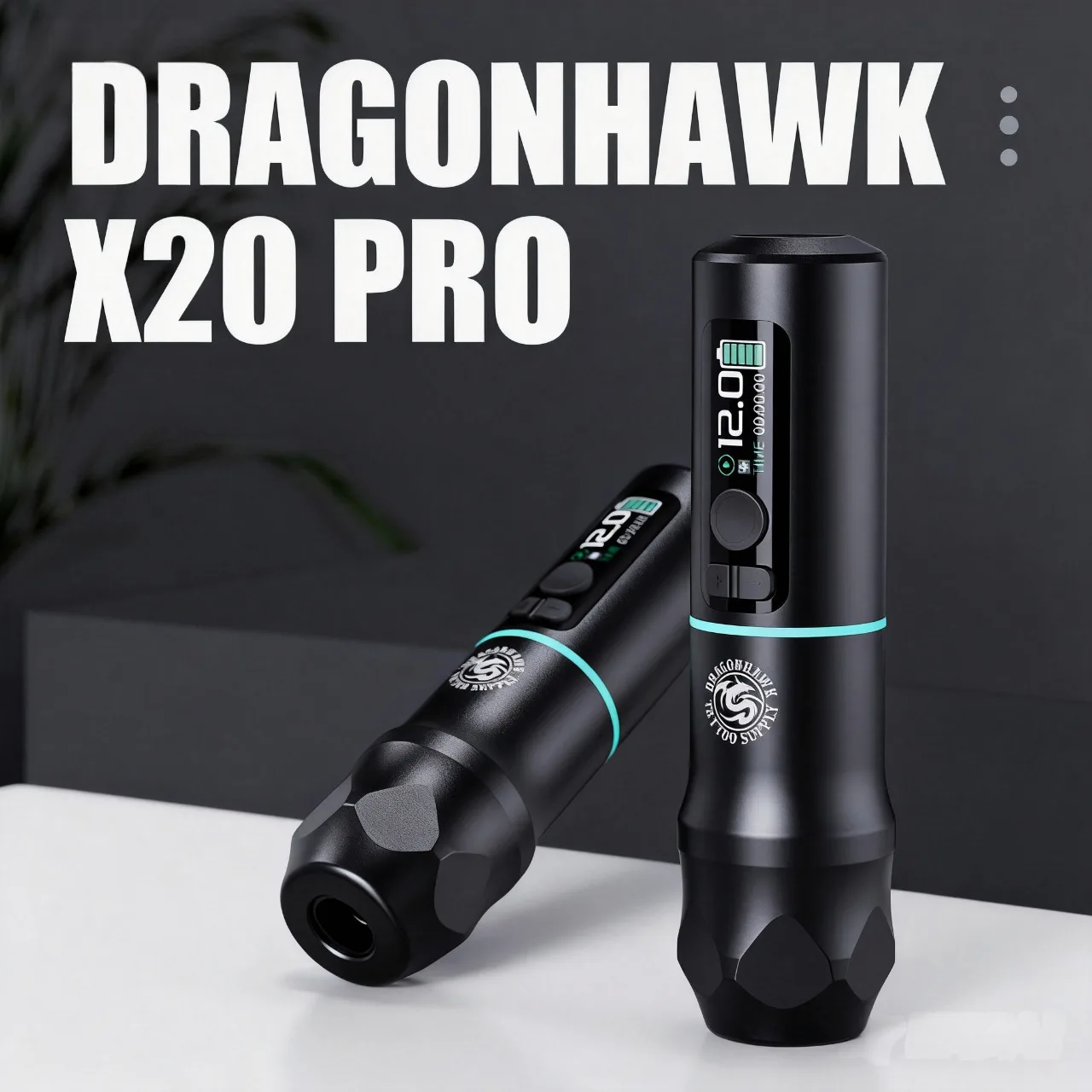 

Dragonhawk X20 PRO Wireless Tattoo Machine Gun 3.5mm Stroke 2000mAh Battery Bluetooth Connection Makeup& Body Art Tattoo Supply