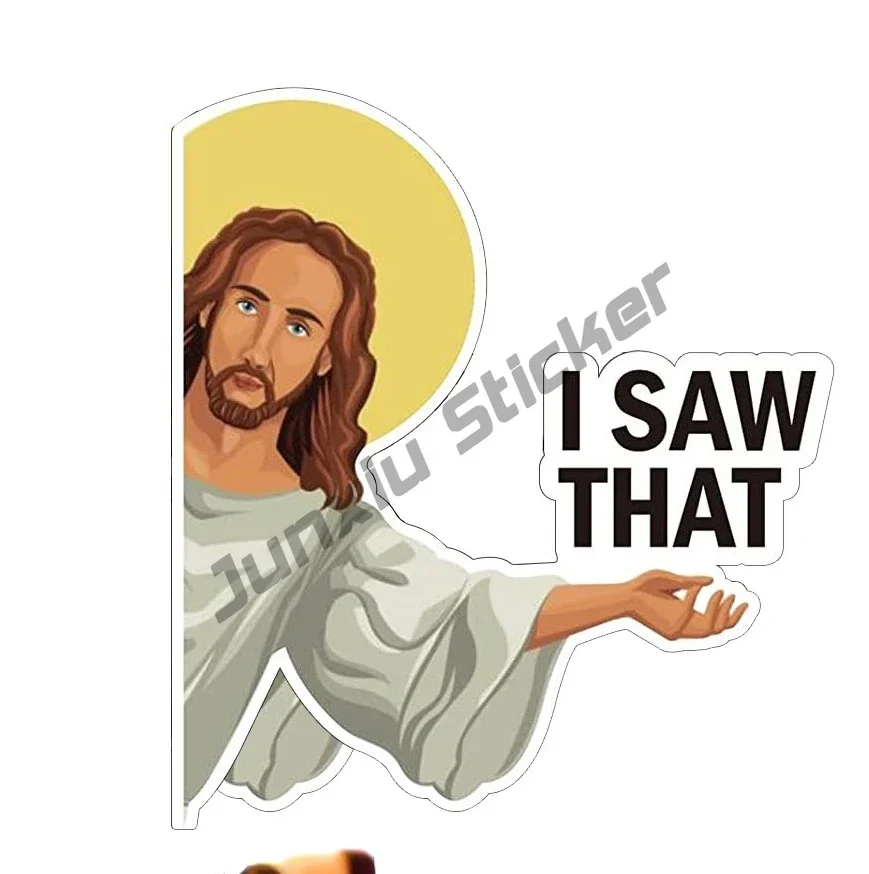 Do You Follow Jesus This Closely Funny Bumper Sticker Decoration Vinyl Rear Windshield Fuel Tank Cap Car Decor