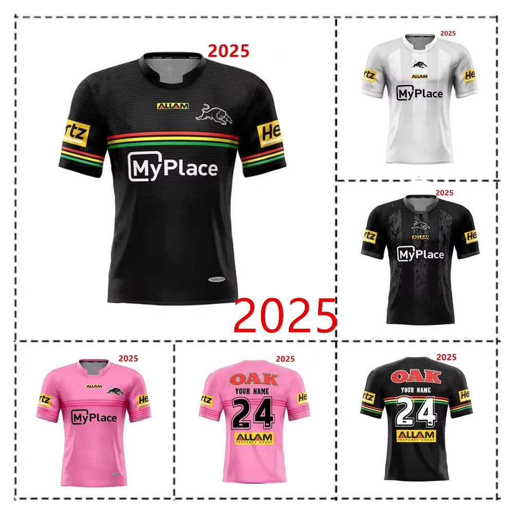 2025 Penrith Panthers Home / Away / Training Rugby Jersey - Mens Size:S-5XL（Print Name Number）Top Quality