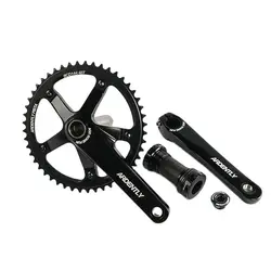 Ardently Hollow Integrated Crankset Fixed Gear Bicycle Crank 165mm 144 BCD Racing Raod Bike Alloy Crank Set Cycling Pieces