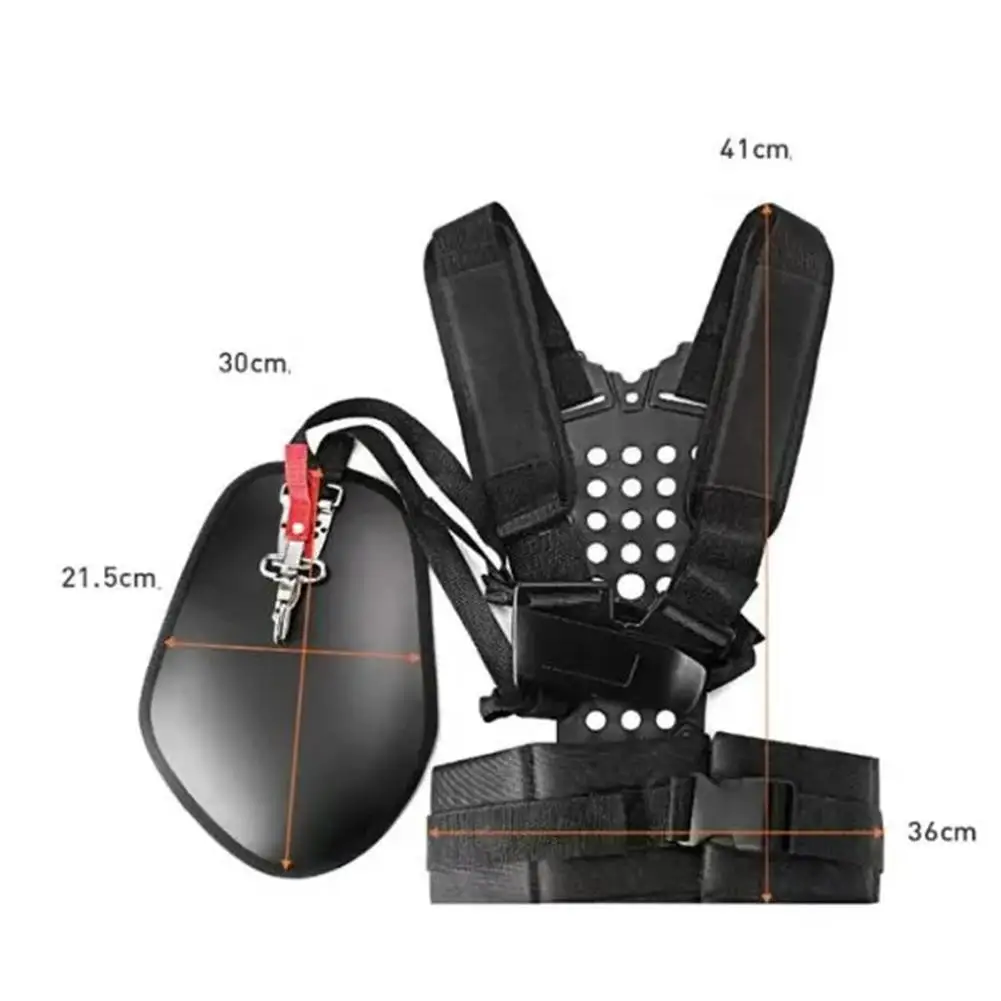 

Dual Shoulder Strap for Lawn Mowers Comfortable Adjustable Fit For Durable Polyester Fiber Material for Outdoor Lawn Trimming