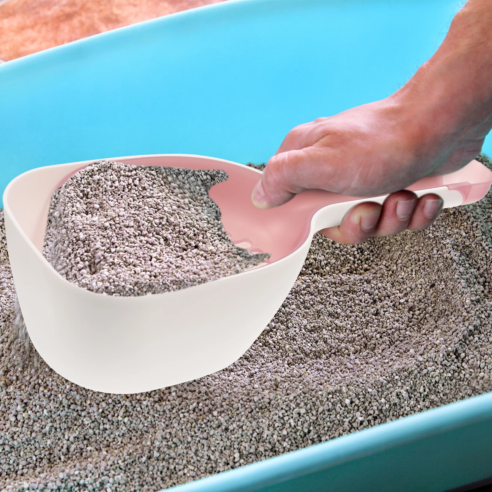 

Cat Litter Scoop Set Reusable Plastic Scoopers Large Capacity Shovel Surface Strong Cleaning Ability Home Pet Supplies