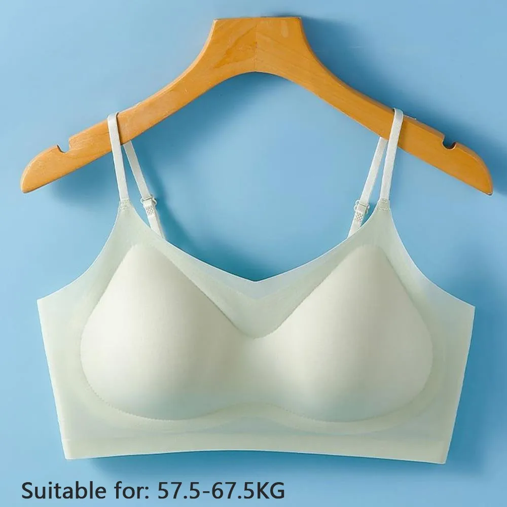 

New Breathable Ice Silk Bra Sexy Push Up Wireless Bralette Ultra-Thin Bra Women's