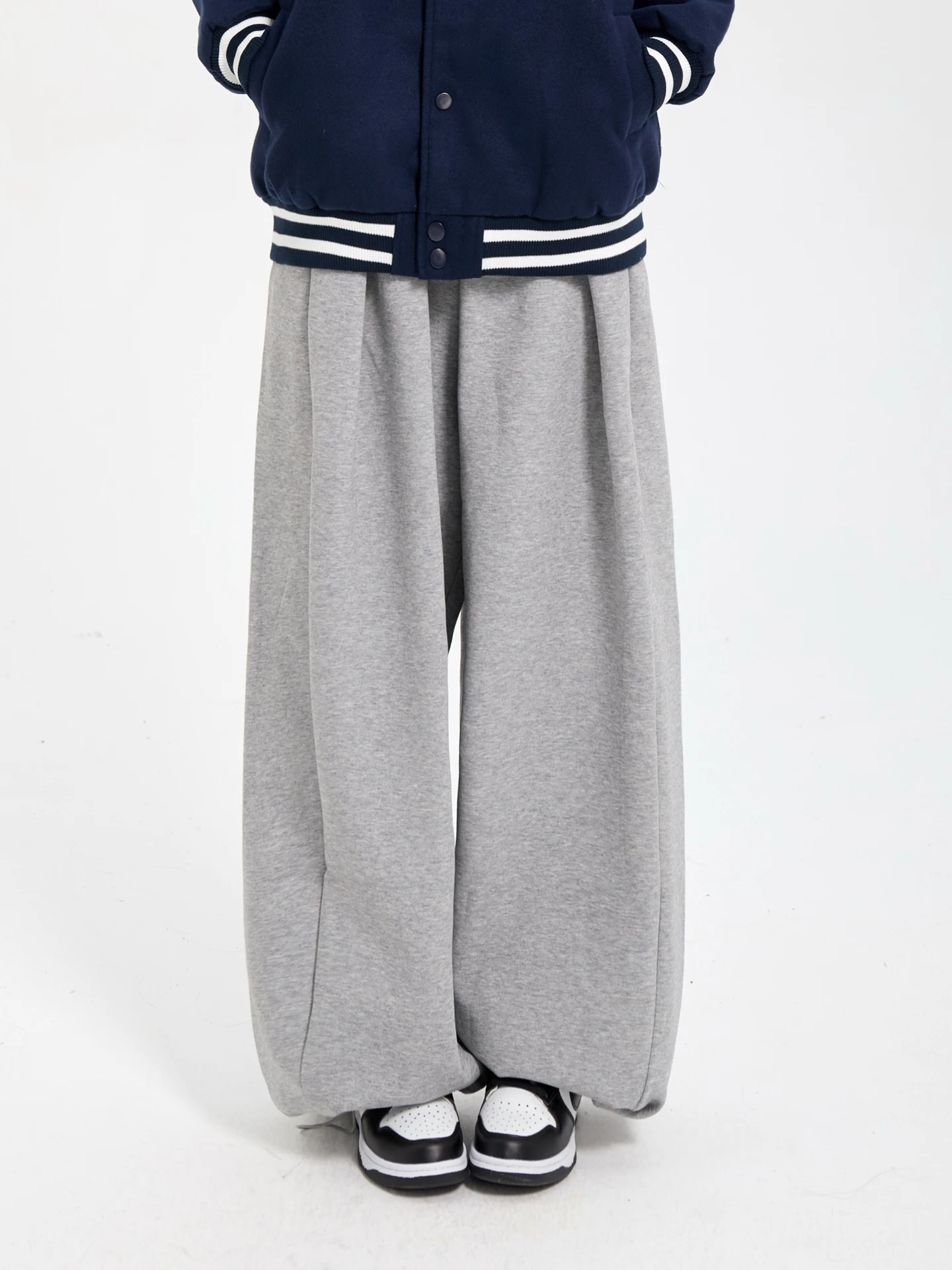 

7KEEWEN American Retro Loose Trousers Autumn Winter Spor Casual Wide Leg Pants Drapey Knife Sweatpants Versatile Long ...