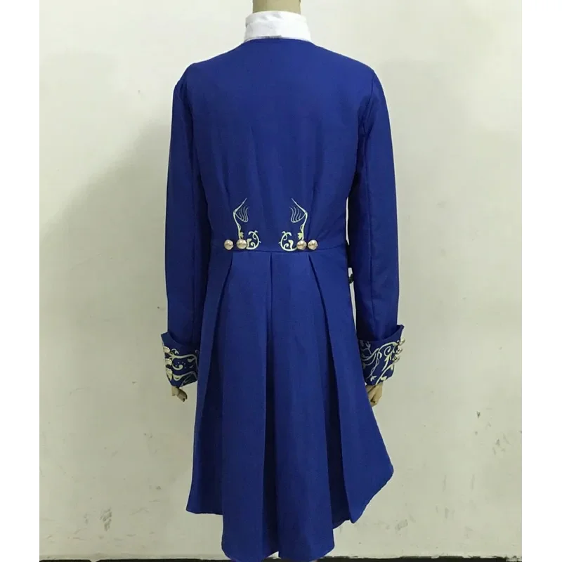 Fantasia de cosplay da bela e a fera para adultos, uniforme do príncipe Adam, máscara de Halloween, roupas de carnaval