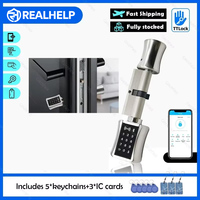 TTlock App Remote Smart Lock Wifi/Bluetooth Security Wireless Electronic Digital Keypad Code RFID Card Keyless Cylinder Lock