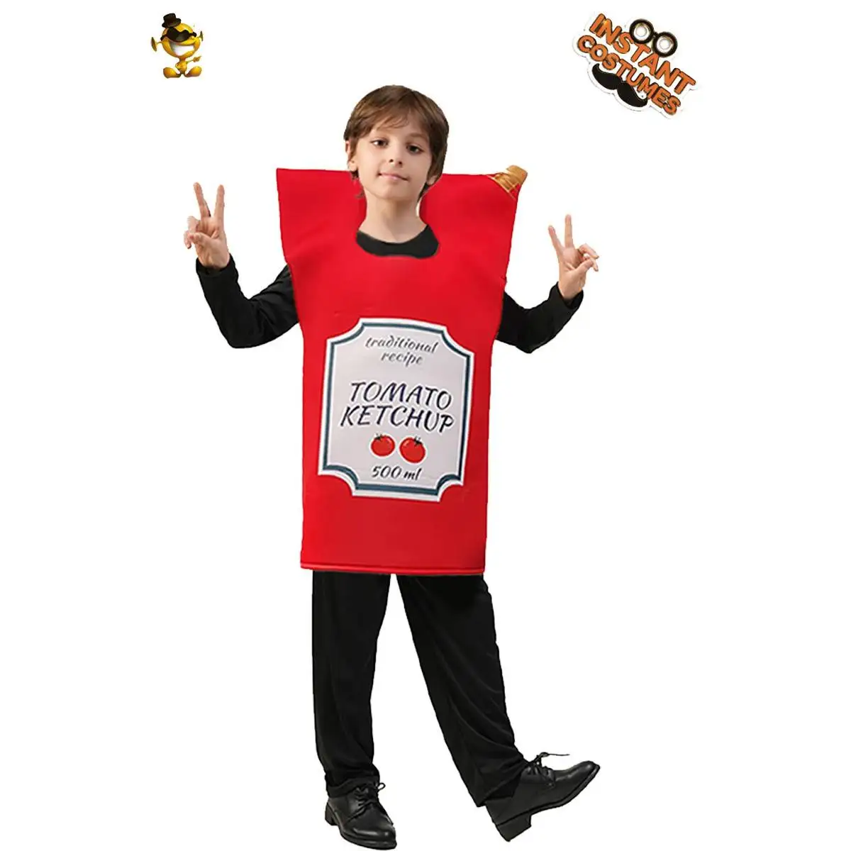Zabawny kostium z motywem musztardy na Halloween, strój do odgrywania ról, ubranie na występy festiwalowe, strój do cosplayu dla kobiet...
