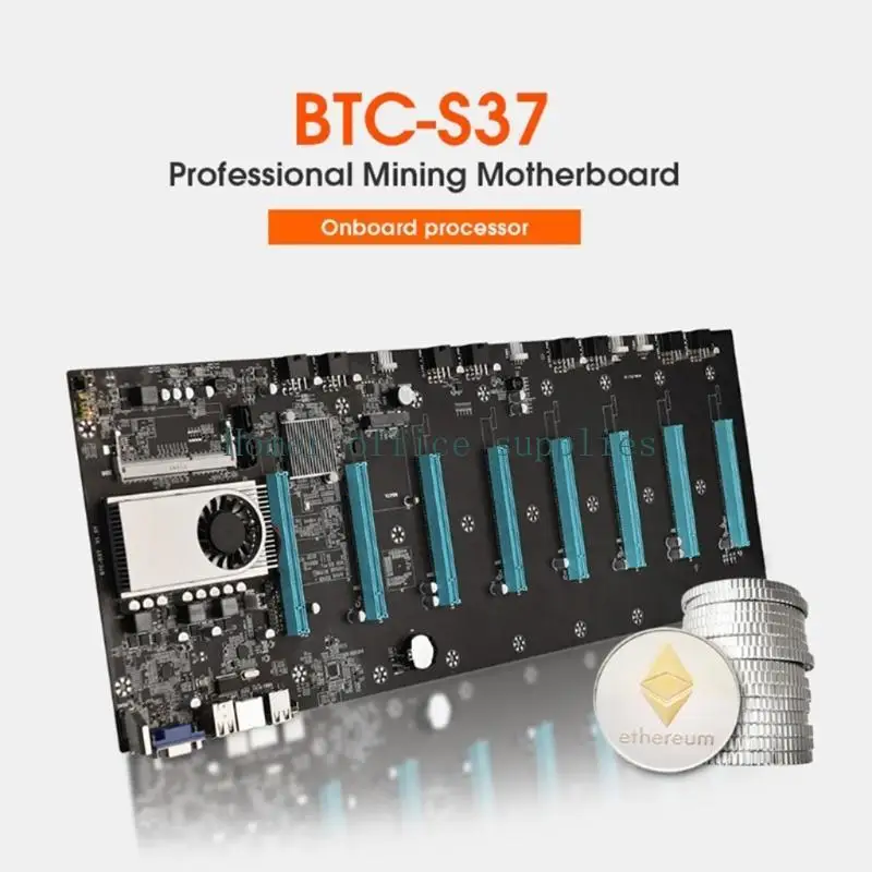 

K43B BTC-S37 Miner, набор материнских плат, расстояние 65 мм, видеокарта с 8 графическими процессорами и 8 PCIE для ж/
