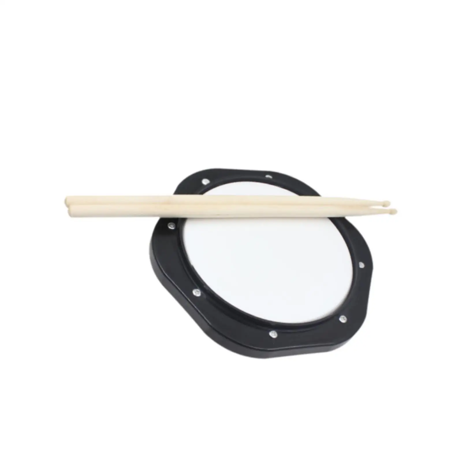 

10 inch Dumb Drum Practice Pad with Drum Sticks & Carrying Bag Portable for