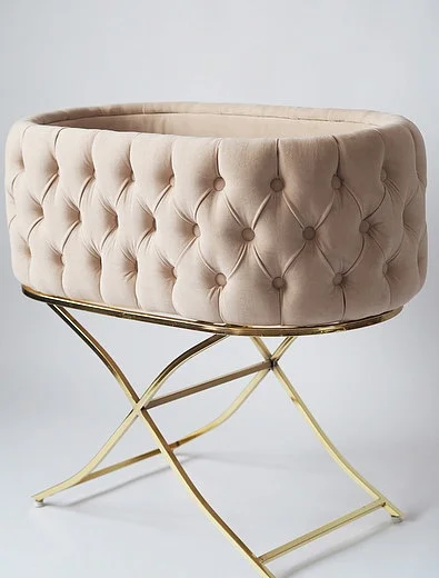 

Металлическая роскошная многофункциональная колыбель-люлька для новорожденных, прикроватная кроватка-манеж