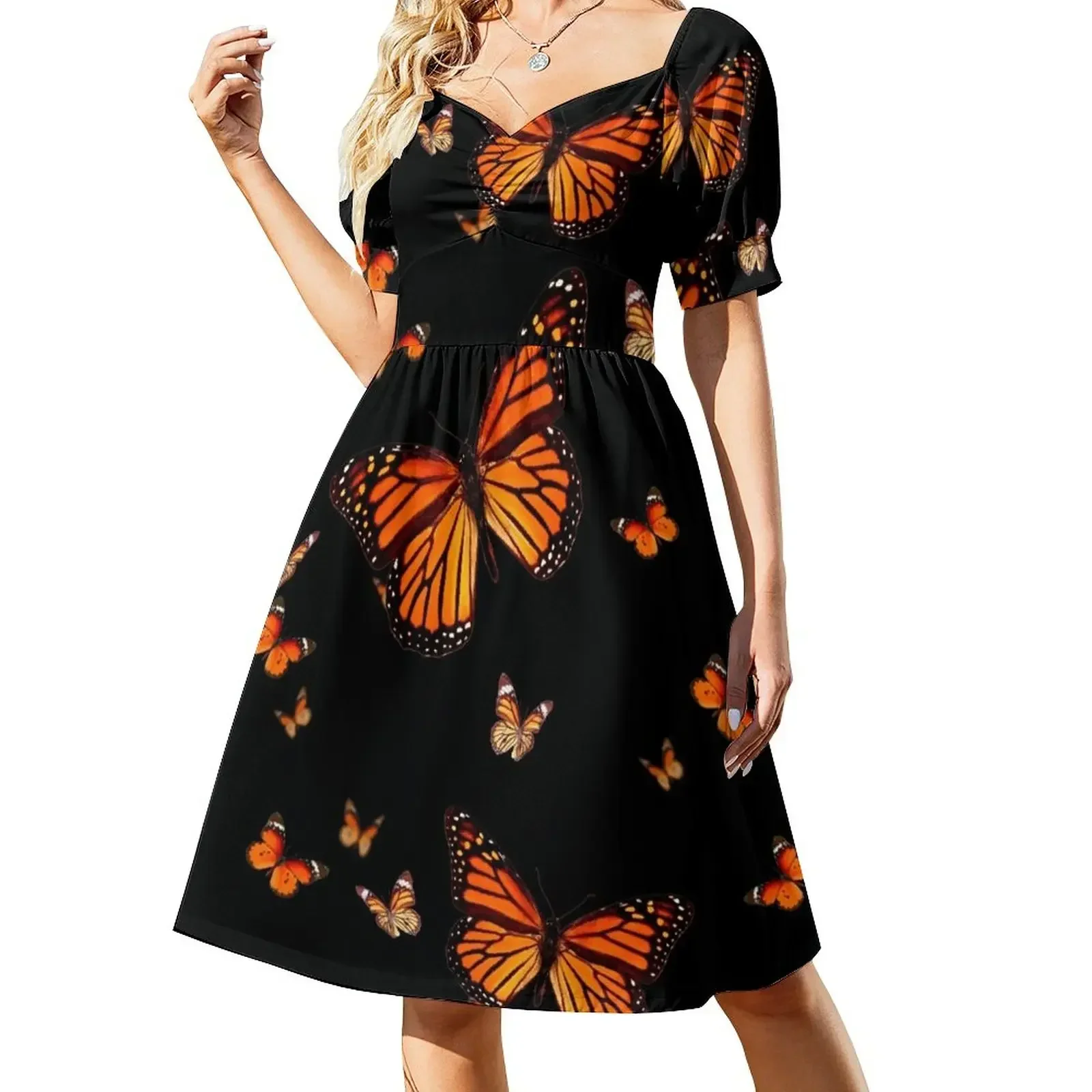 

Monarchs Aflutter Sleeveless Dress women's summer dress 2025 Dress