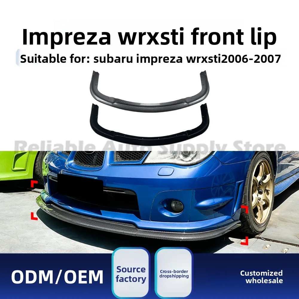

For Subaru Impreza WRX STI 2006-2007 Front Lip Spoiler, Gloss Black ABS Bumper Splitter, Rally-Inspired Upgrade