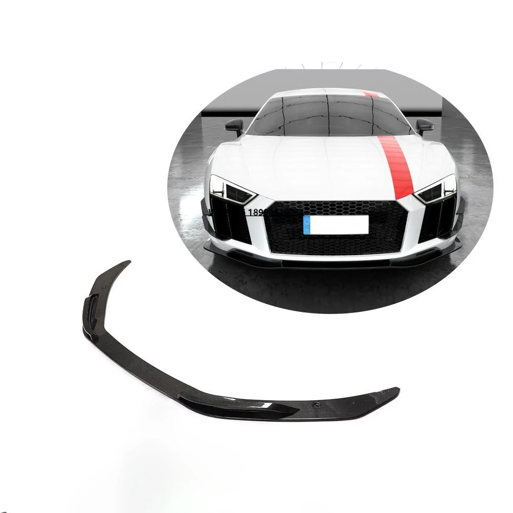 

R8 P Style Carbon Fiber Fibre Front Bumper Lip Splitter Fit for R8 P Style 2016-2018
