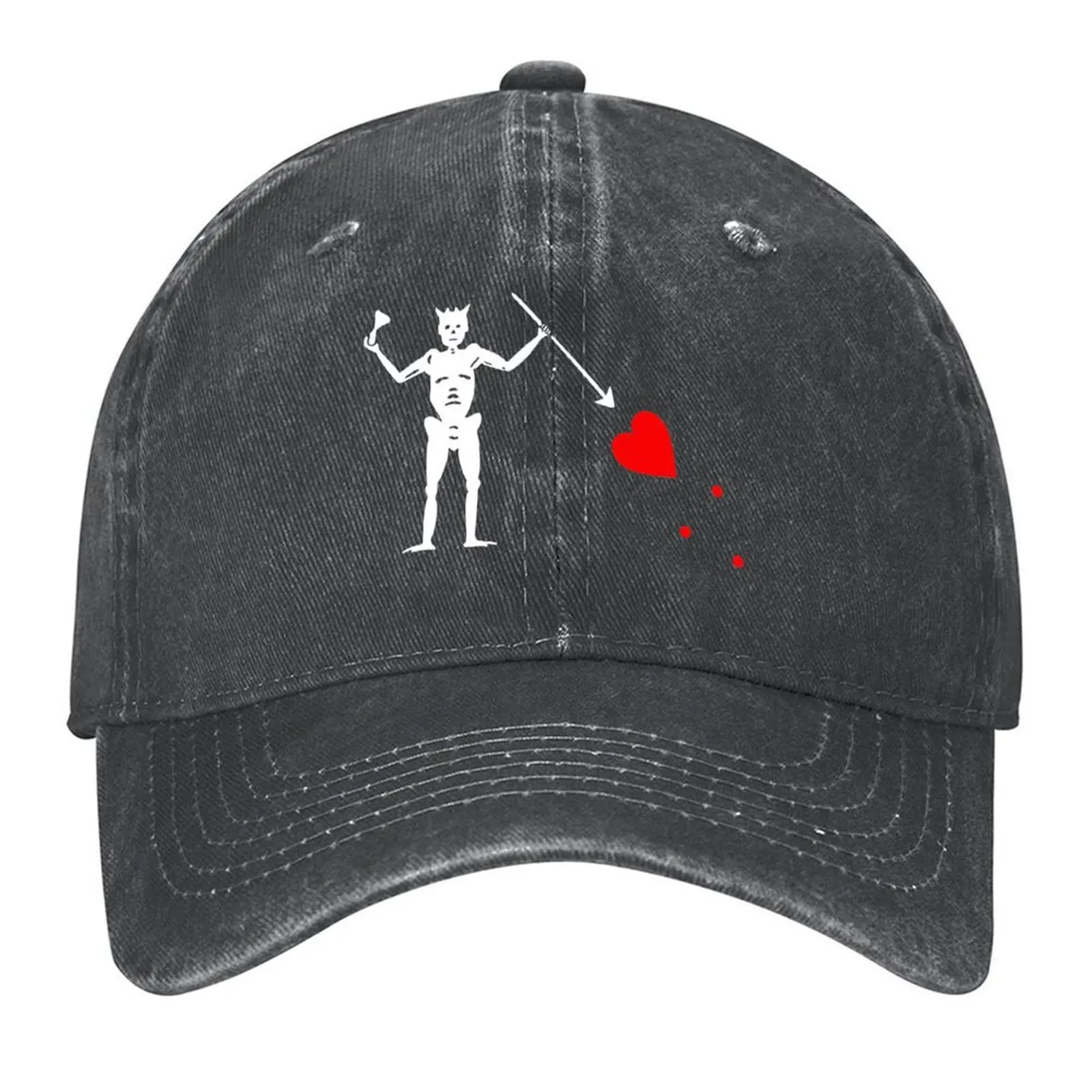 

Edward Teach (Blackbeard) pirate flag Baseball Cap Luxury Cap Rugby designer cap Kids Hat Caps Women Men's