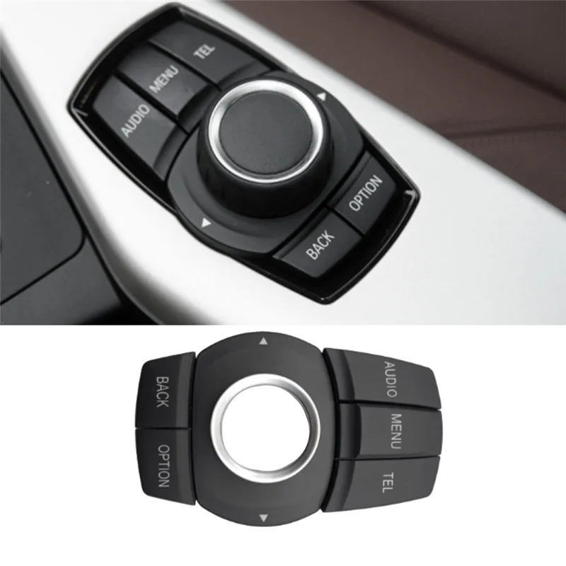 

65829381678 Автомобильная кнопка мультимедийного контроллера для BMW 1 2 3 4 серии X1 I3 F20 F22 F45 F31 F48 Аксессуары черный