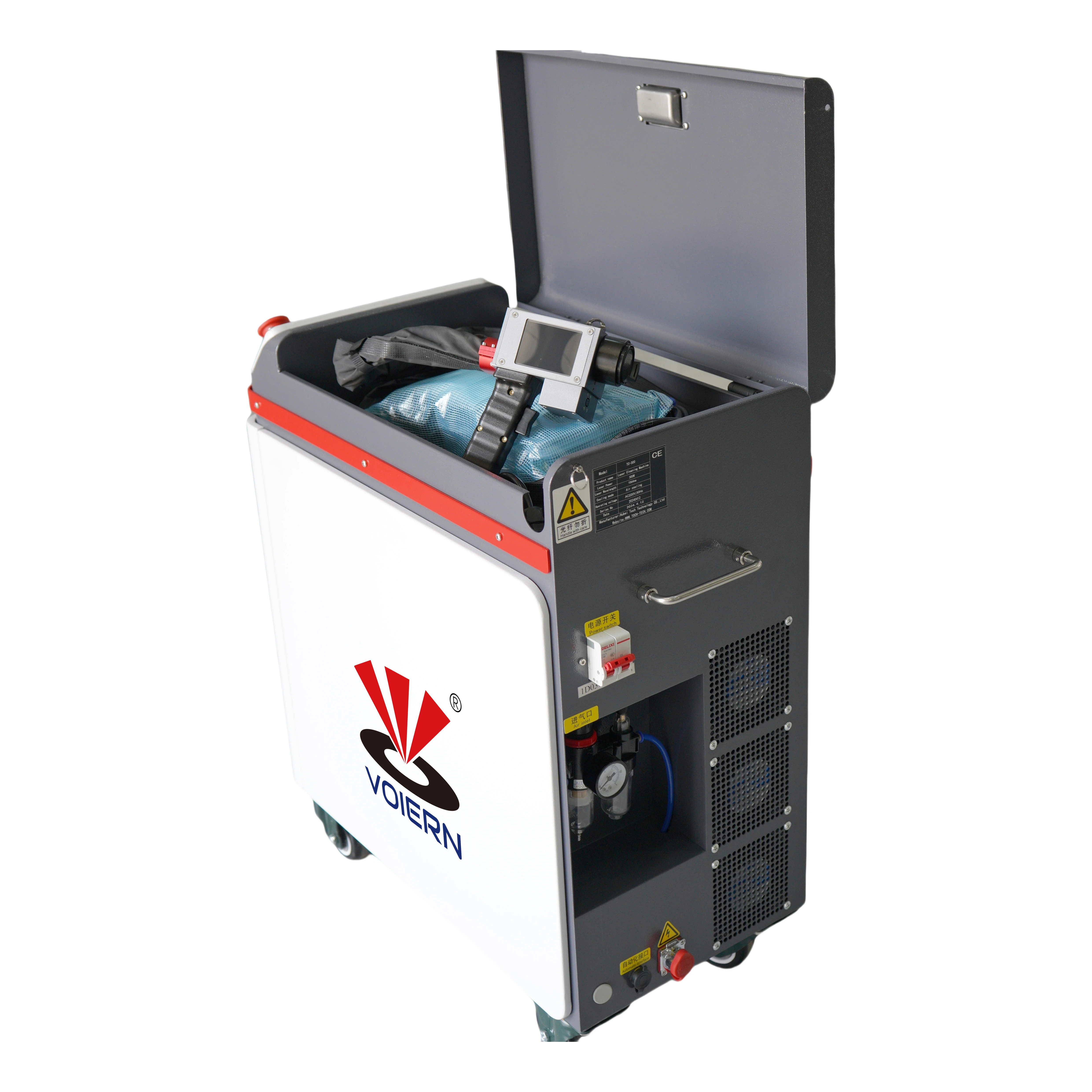 VOIERN 200W300W Pulse Laser Reinigingsmachine Rugzak Pulse Laser Reinigingsmachine