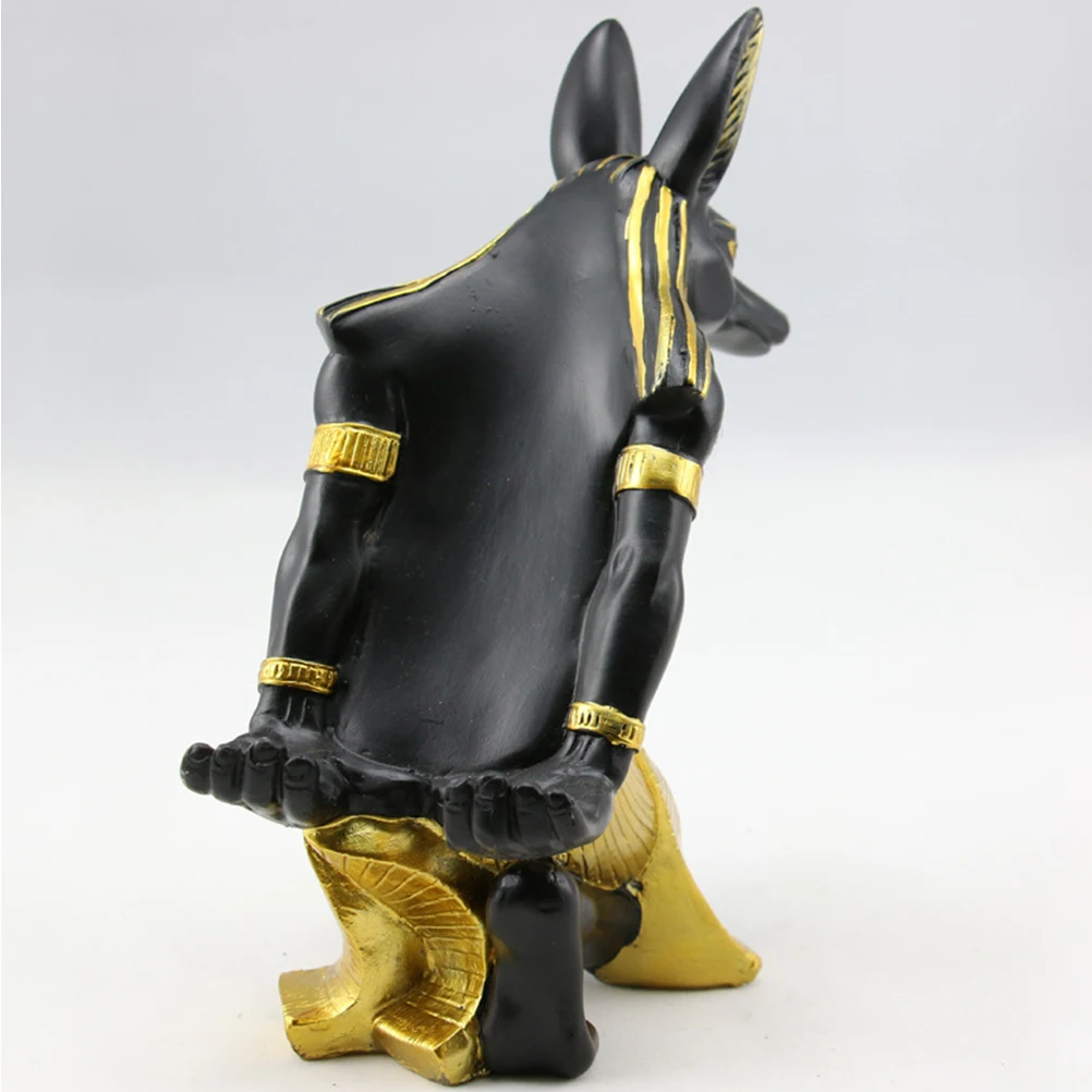 

2Pcs Resin Wine Storage Racks Anubis Design Creative Wine Holders for Home Bar Ktv Restaurant Decoration