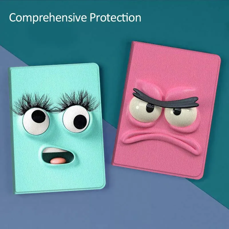 

Cute Big Eyes Face Gift For Huawei MediaPad T5 T10s M6 M5Lite SE Honor Tab 5 6 7 V7 V8 X8a X9a Pro Soft Tablet Case