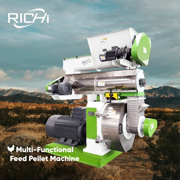 

ATV&UTVRICHI Szlh250 Feed Pellet Making Machine - Free Customized Rabbit Feed Pellet Mill Making Machine