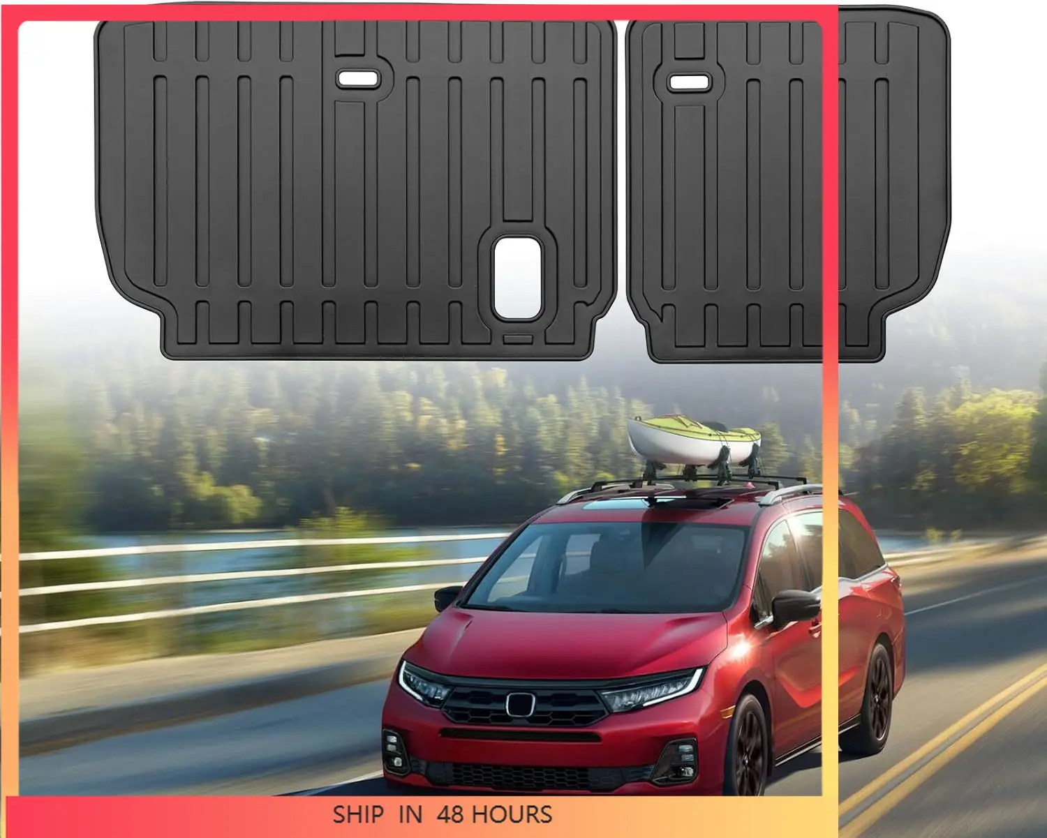 Nuevo personalizado 2025 Honda Odyssey Mini accesorios de furgoneta de pasajero para Honda Odyssey 2018-2025 3. ° respaldo del asiento trasero estera para todo tipo de clima