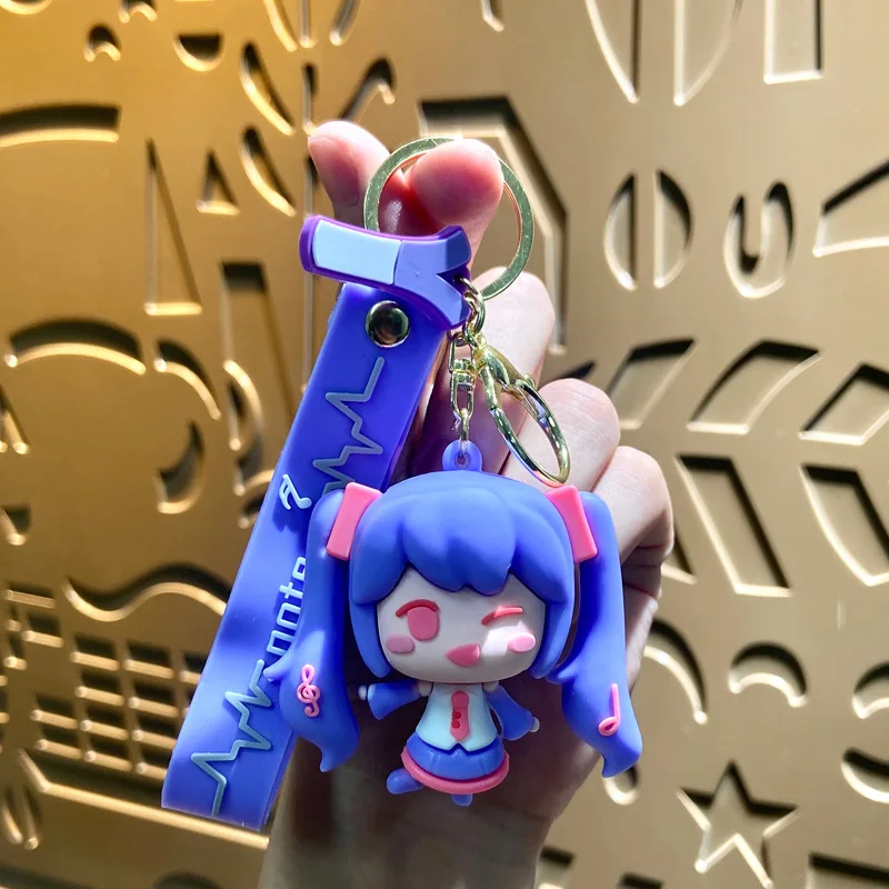 New Hatsune Miku Cartoon Secondary Cute Creative Doll Keychain Gift Anime Peripheral High Color Value Backpack Pendant Wholesale view 5