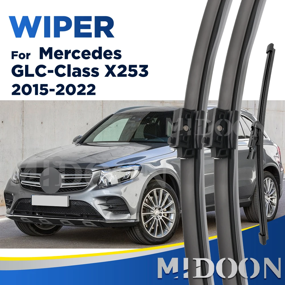 

Стеклоочиститель MIDOON для Mercedes Benz GLC-Class X253 2015-2022 2016, передние и задние щетки стеклоочистителя, щетки для ветрового стекла 22 "+ 22" + 12"