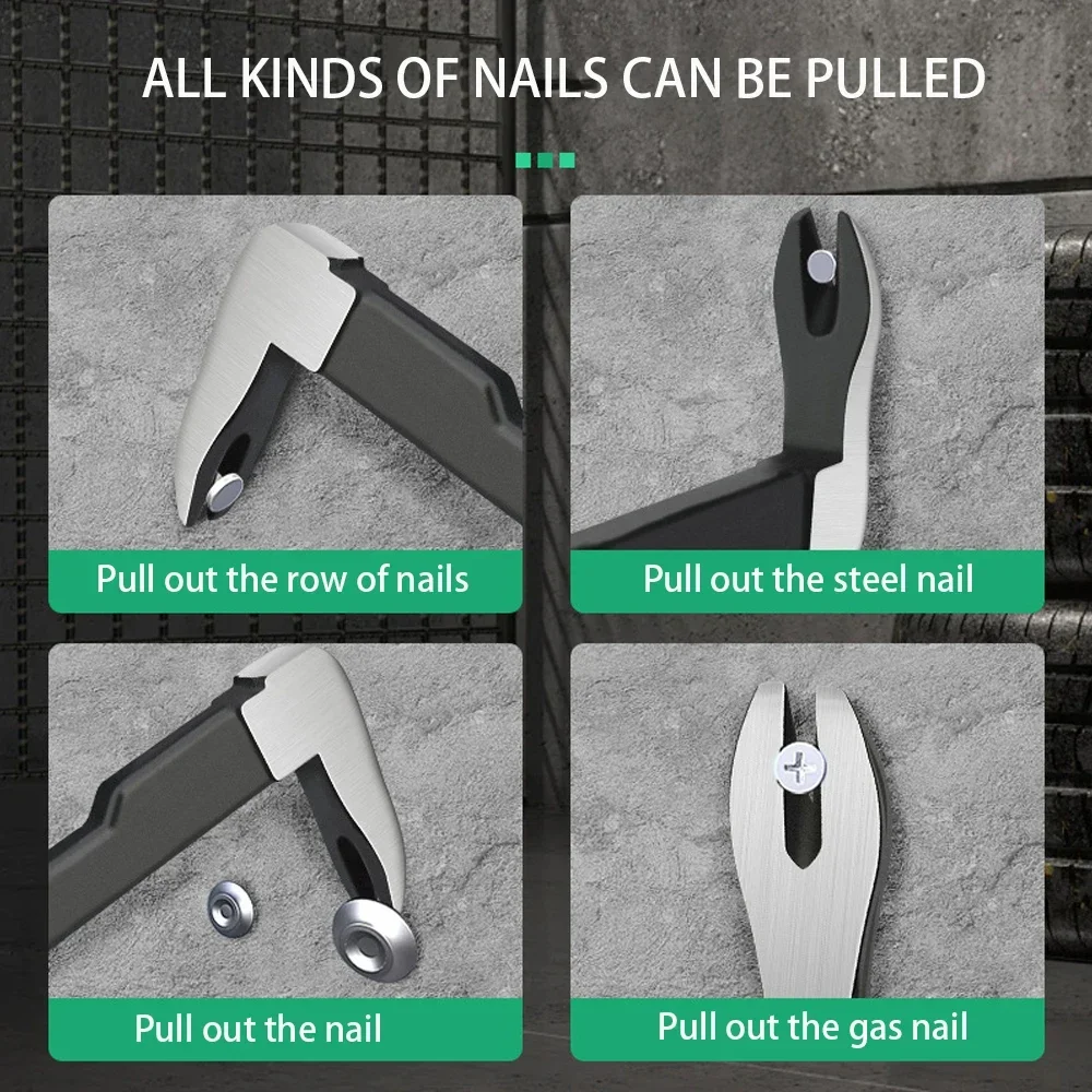 

Nail Extractor for Home Woodworking ToolsNail Puller Cats Paw Nail Remover Multifunctional Crowbar Tool Steel