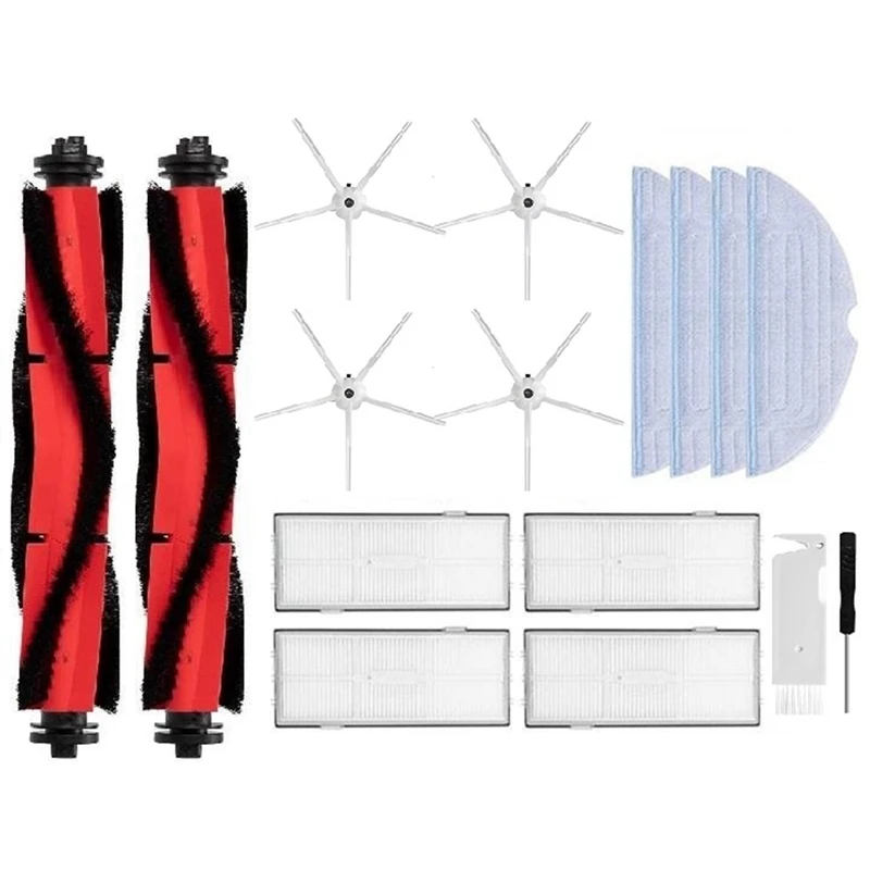 

Vacuum Cleaner Kit Parts HEPA Filter Main/Side Brush Mops Cloths For Xiaomi Roborock S7/S70/S7max/S7 Maxv Ultra/T7S Plus ,B