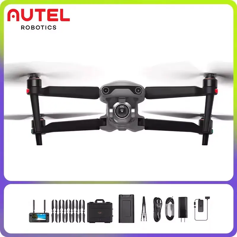 

Дроны Гари Autel EVO 2 Pro Fly more Bundle V3 с камерой 6K, оснащенные интеллектуальными контроллерами, максимальное расстояние полета 25 км, 2024