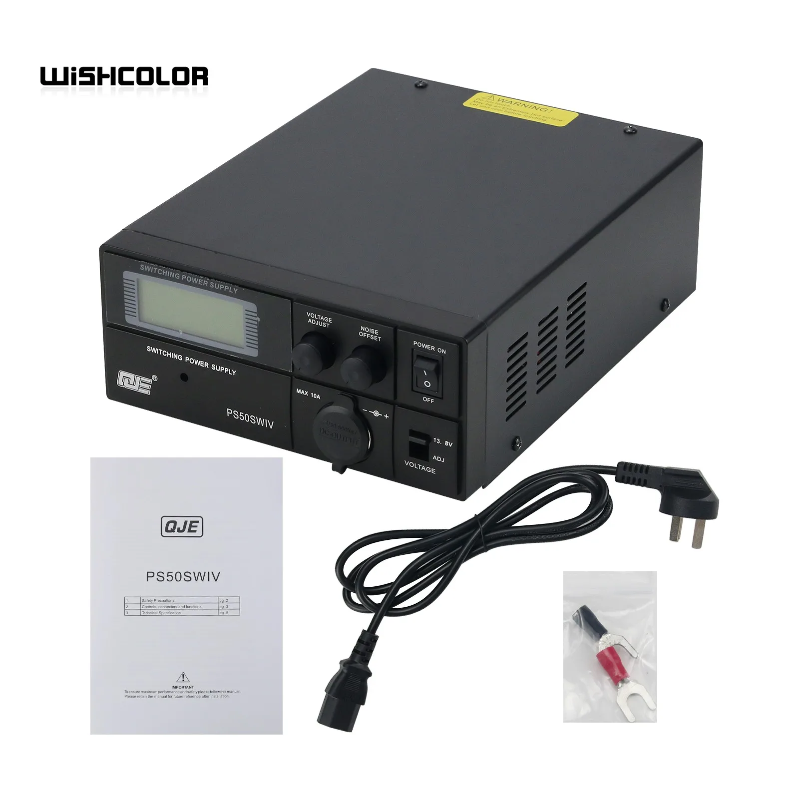 Wishcolor QIUJING 4th generation PS50SWIV Vehicle Base Shortwave Radio DC Communication Switching Power Supply 13.8V 50A