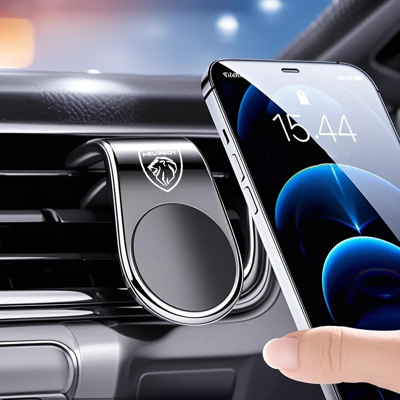 Support de téléphone magnétique pour voiture, support à Clip pour Peugeot 206 307 308 3008 207 208 407 408 508 2008 5008 301 4008 106 205