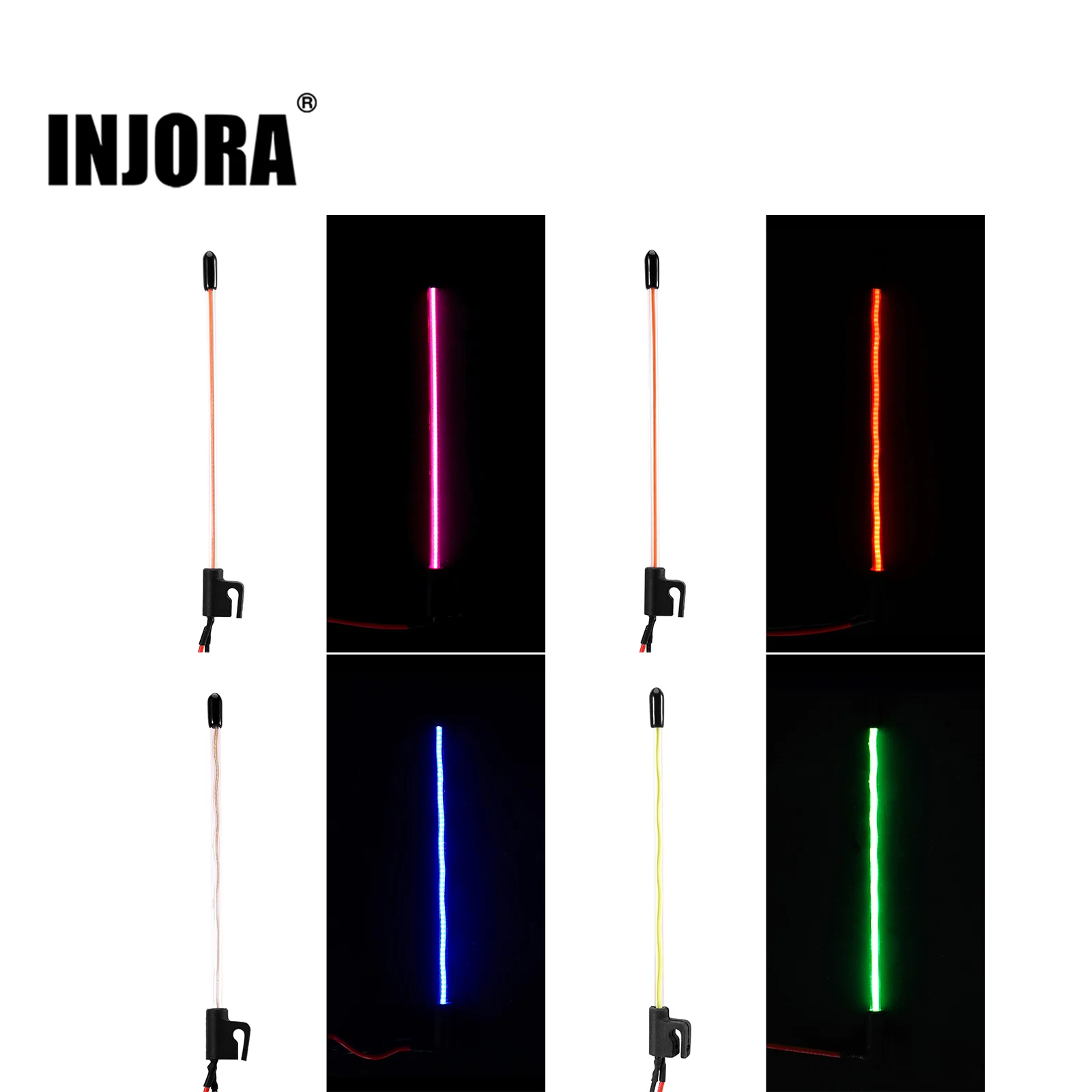 INJORA LED Whip Light for 1/18 1/24 RC Crawlers SCX24 TRX4M