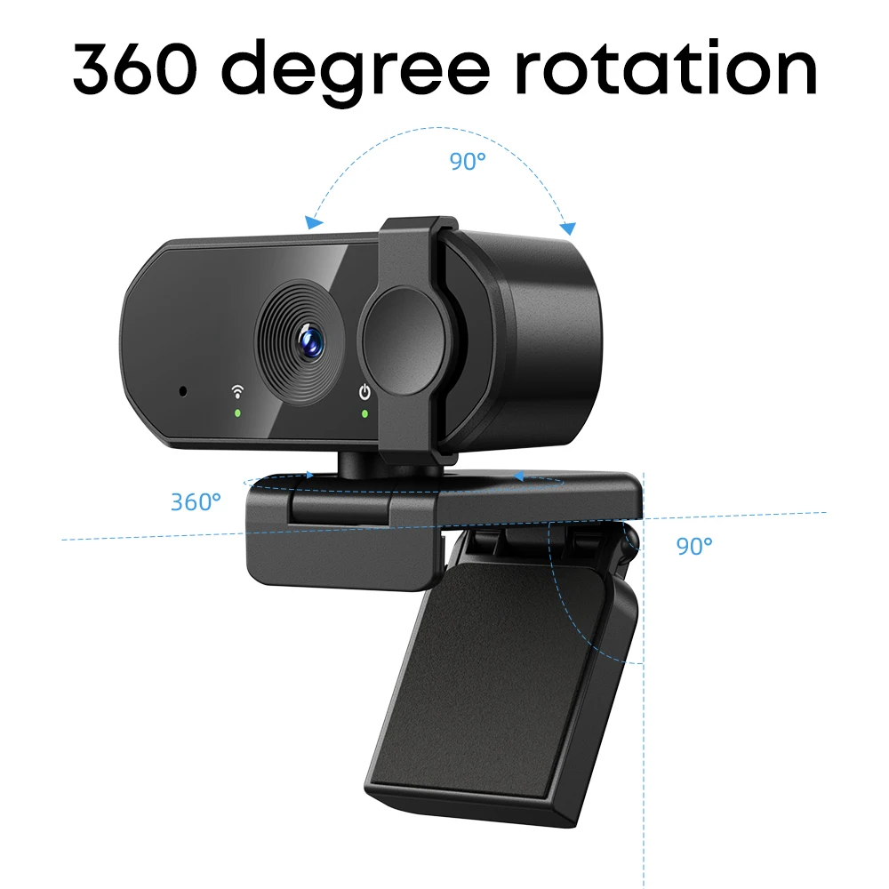Q26 2K/4K HD USB Webcam with Microphone for PC Laptop Desktop Online Course Live Streaming