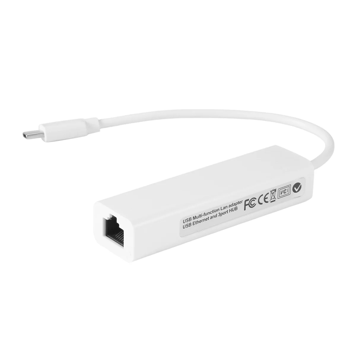 T85C USB-C USB 3.1 Type C To USB RJ45 Ethernet Lan Adapter Hub Cable for PC