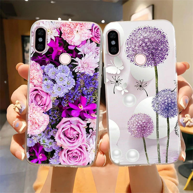 ل Redmi ملاحظة 5 نوت 5 برو واقية قذيفة لينة سيليكون جراب هاتف الكرتون رسمت الغطاء الخلفي ل Redmi ملاحظة 5 6 برو Fundas